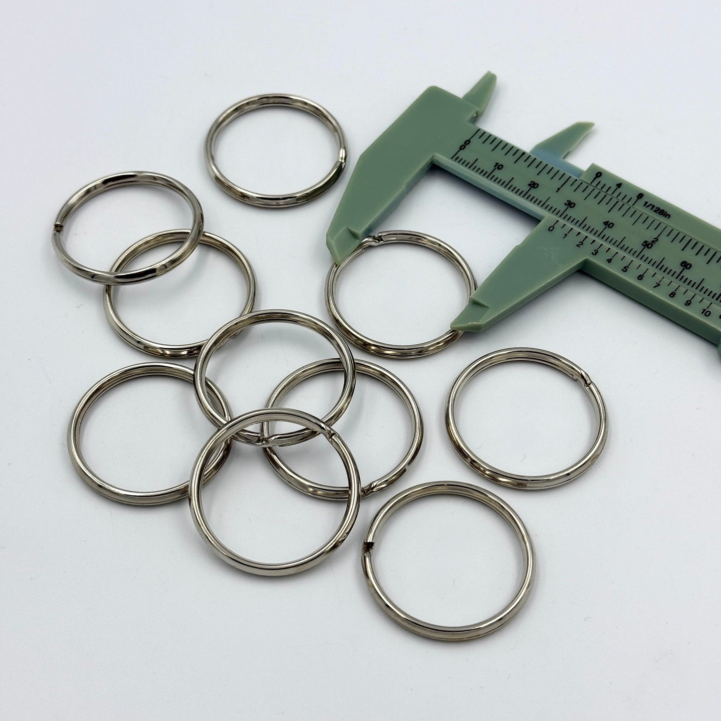 10x Key Ring Split Rings 30mm