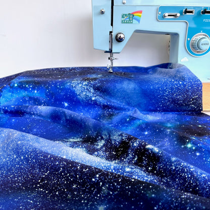 Timeless Treasures EXTRA WIDE 275cm - Space Galaxy - Blue