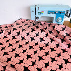 Cloud 9 Matt LAMINATED Fabric - Pink Rose - Multi