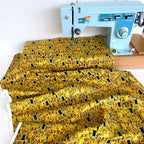 Timeless Treasures Fabric - Metallic Klimt Squares - Gold