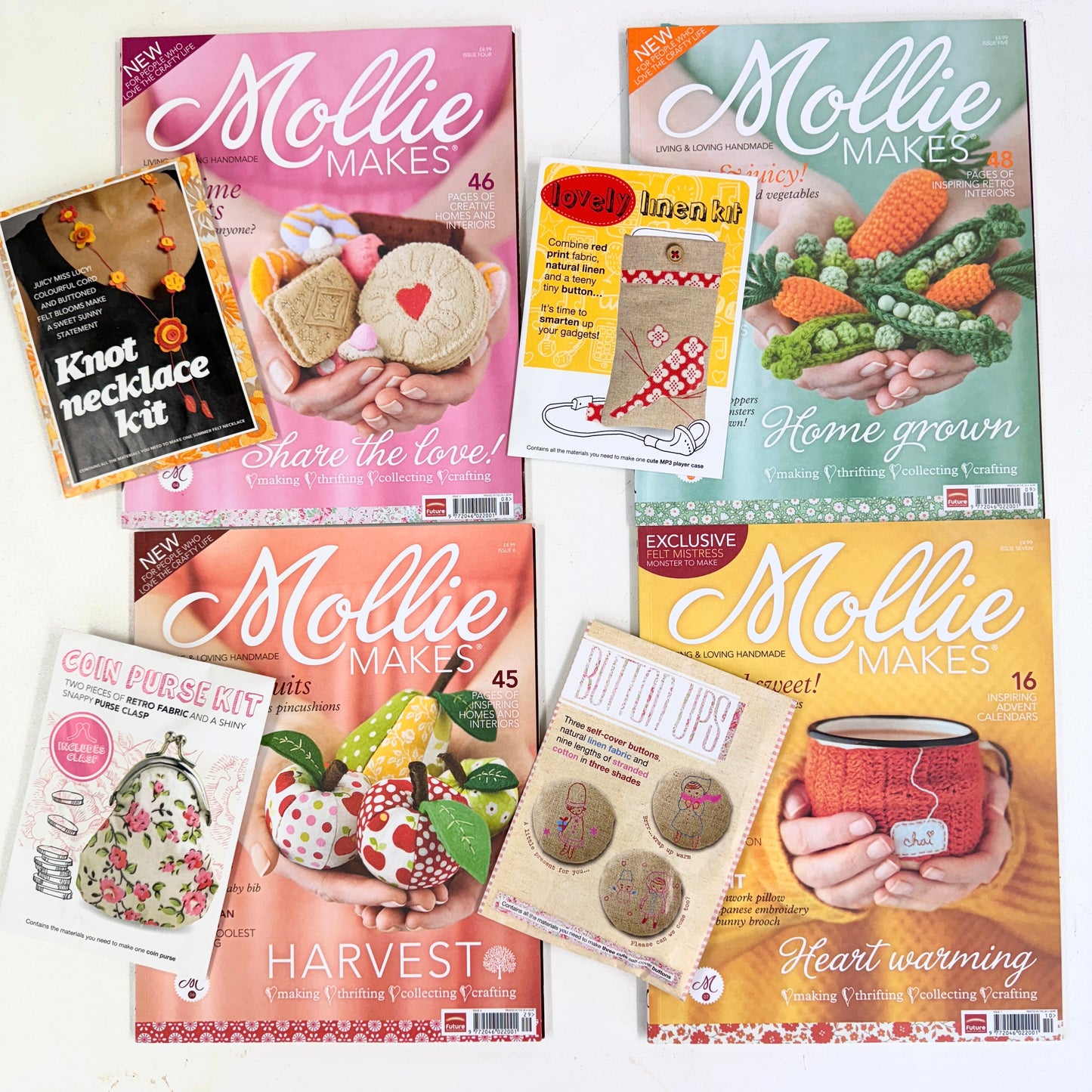 Bundle Mollie Makes Sewing Magazines