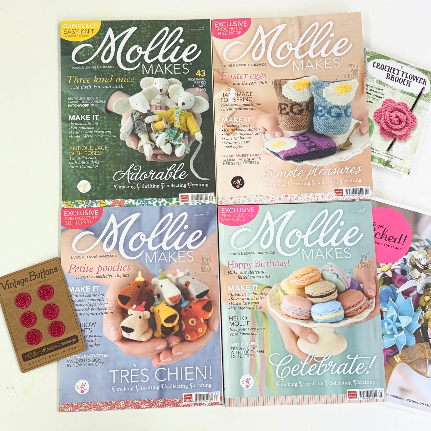 Bundle Mollie Makes Sewing Magazines