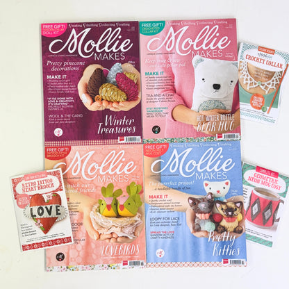 Bundle Mollie Makes Sewing Magazines