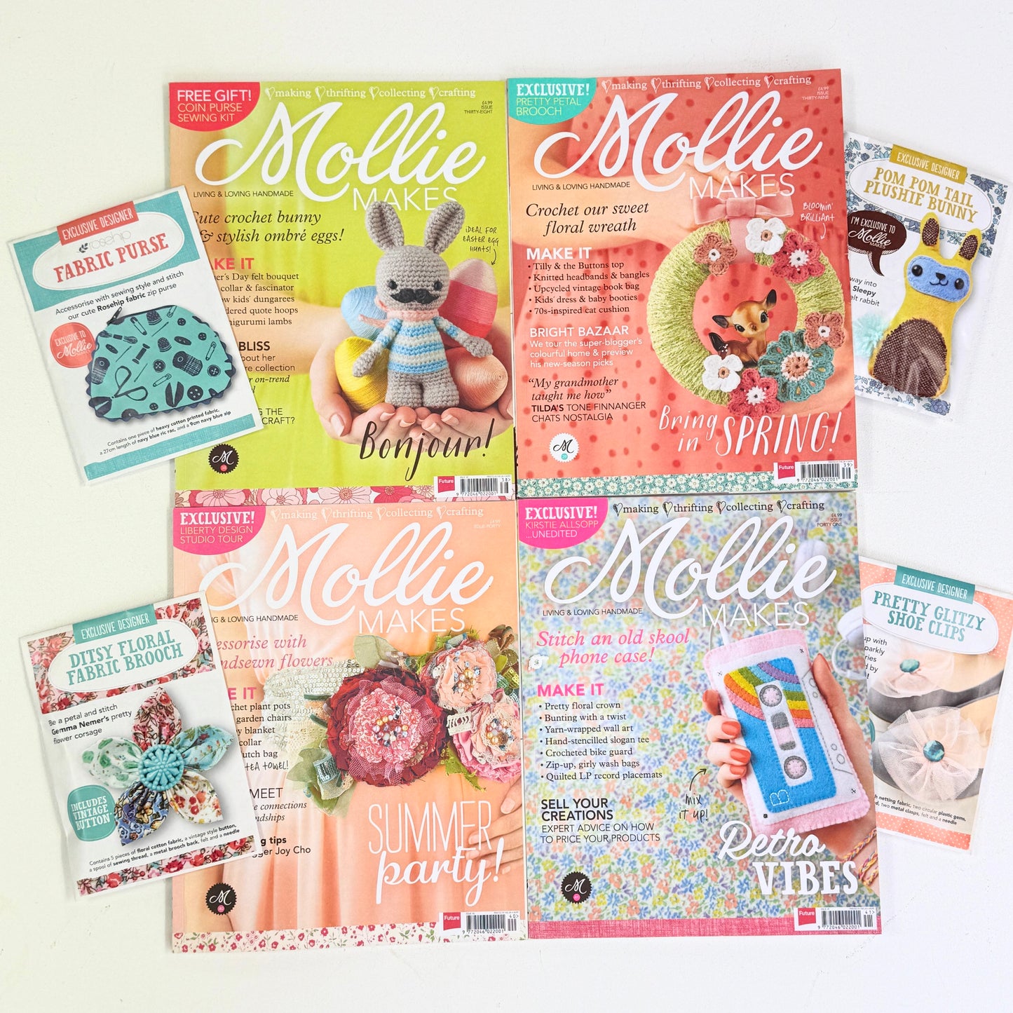 Bundle Mollie Makes Sewing Magazines