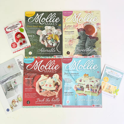 Bundle Mollie Makes Sewing Magazines