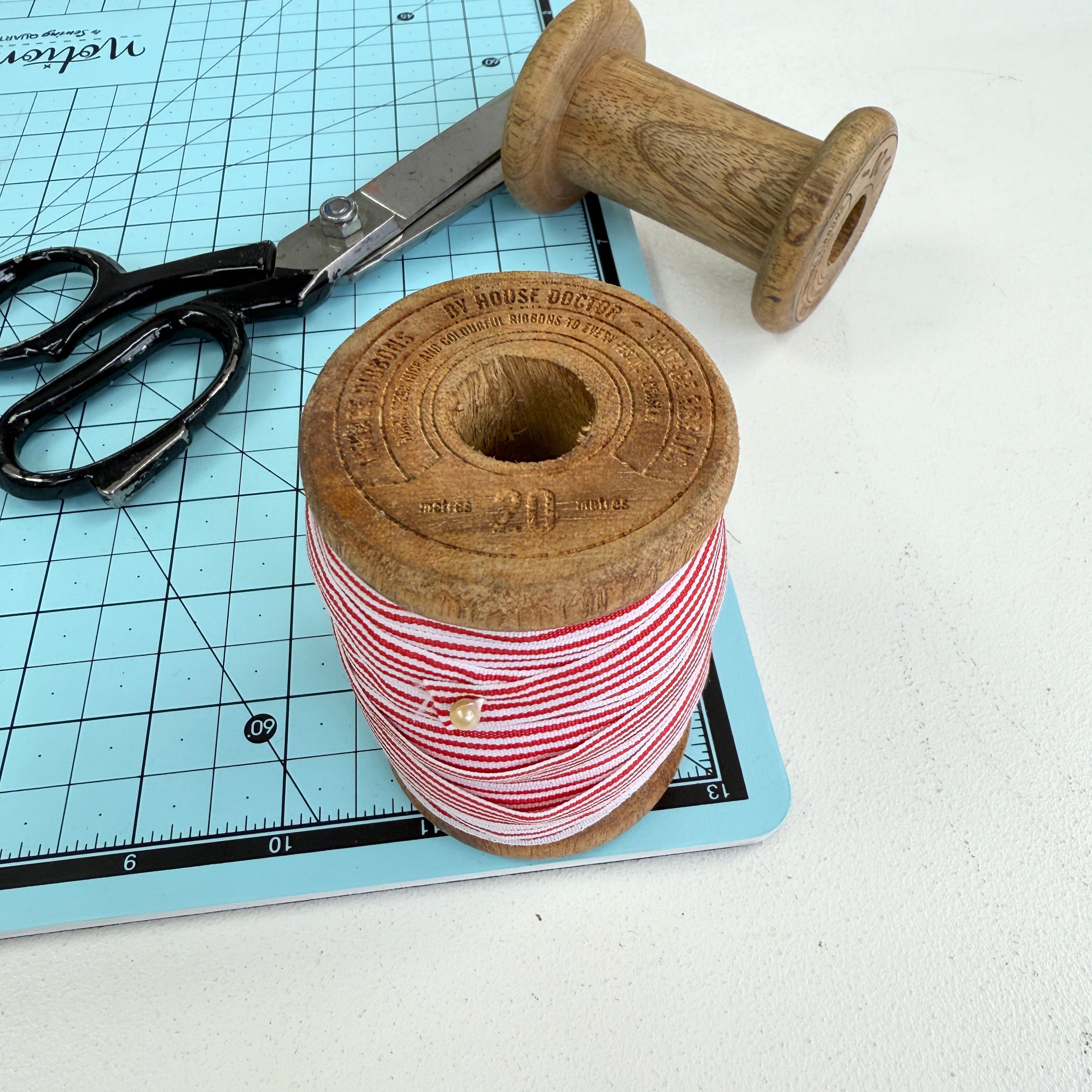 Vintage Ribbons By House Doctor - Wooden Spool and Ribbon/Trim