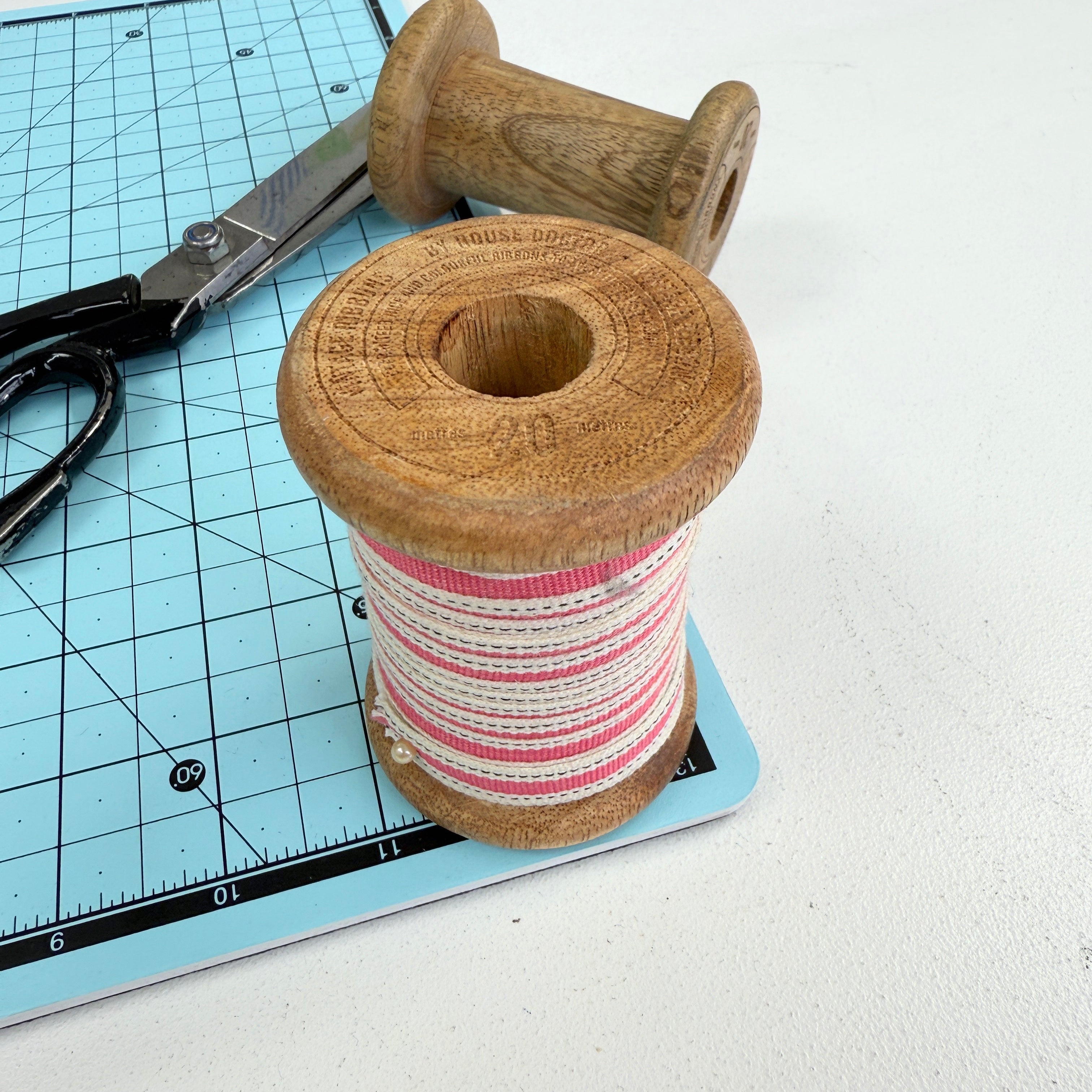 Vintage Ribbons By House Doctor - Wooden Spool and Ribbon/Trim