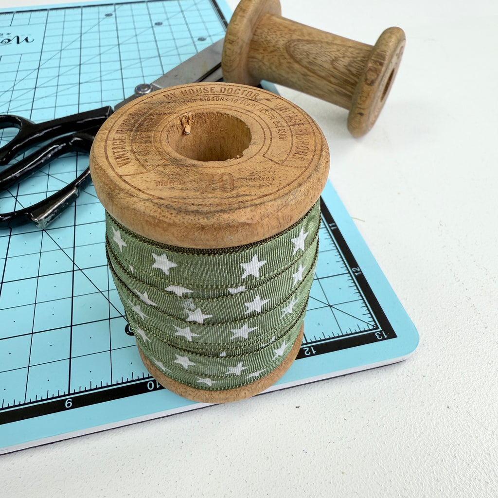 Vintage Ribbons By House Doctor - Wooden Spool and Ribbon/Trim