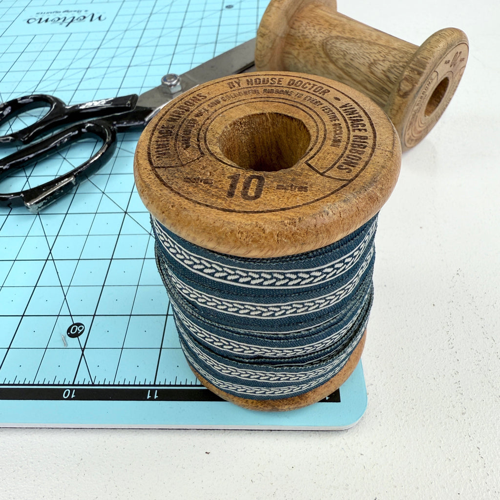 Vintage Ribbons By House Doctor - Wooden Spool and Ribbon/Trim