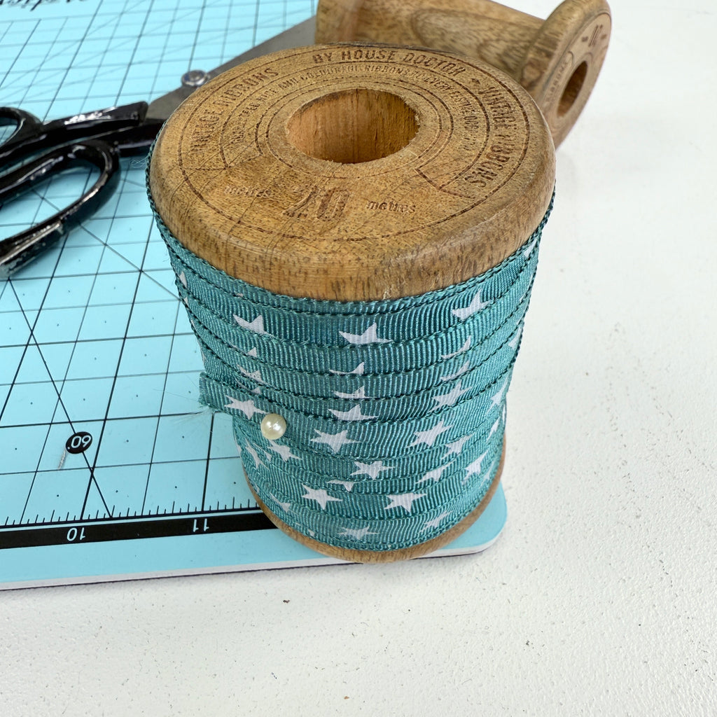Vintage Ribbons By House Doctor - Wooden Spool and Ribbon/Trim