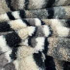 Super Soft Mix Faux Fur Animal Stripes- Fake Fur - Multi Neutrals