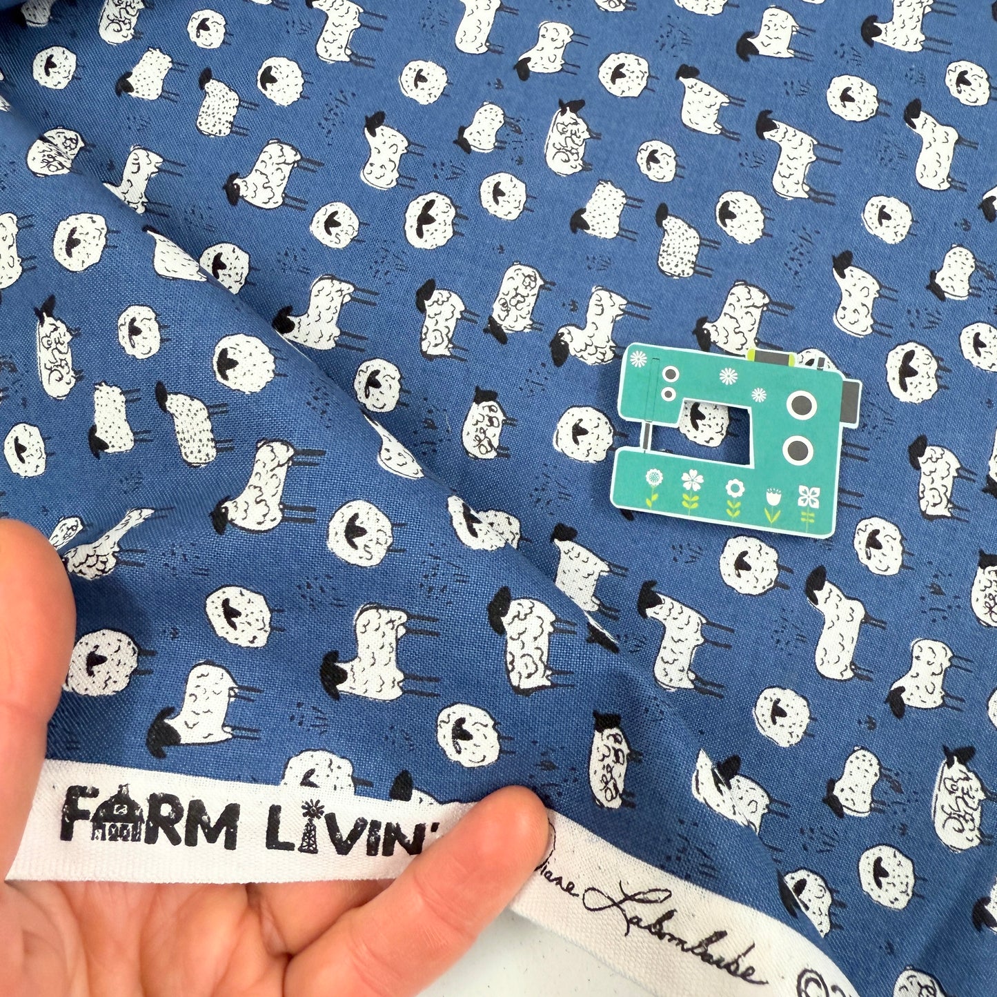 Riley Blake - Farm Living Sheep - Denim Blue