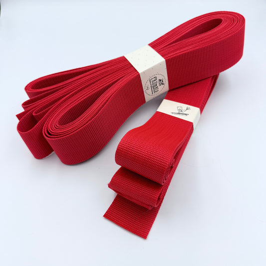 CLEARANCE: 4 Metre Roll of 50mm Polyester Webbing - Red