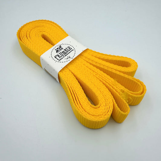 CLEARANCE: 5 Metre Roll of 25mm Polyester Webbing - Yellow