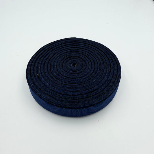 CLEARANCE: 17.5 Metre Roll of 25mm Polyester Webbing - Navy