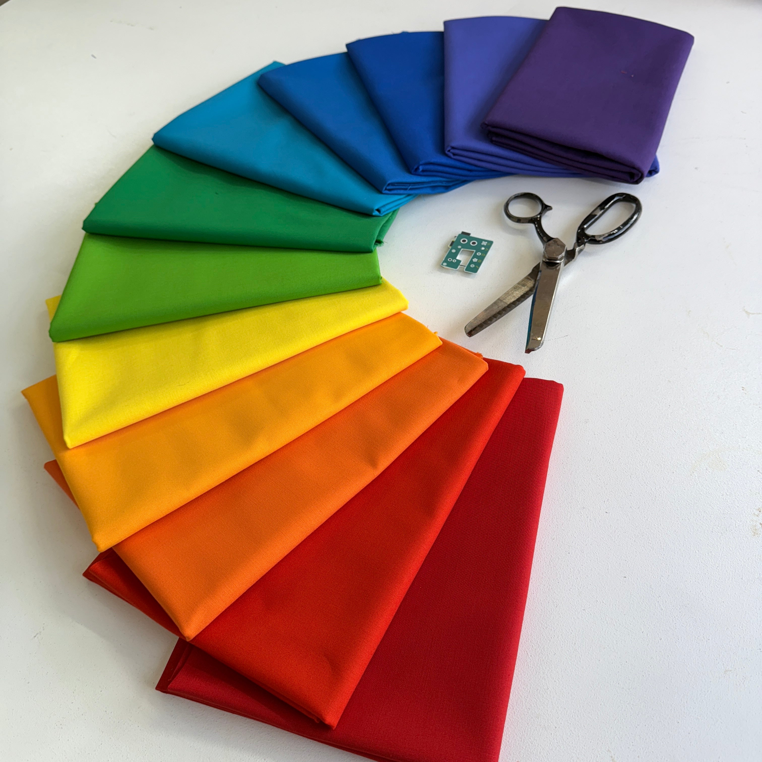 Full Metre Bundle: Kona Cotton - Bright Rainbow Palette
