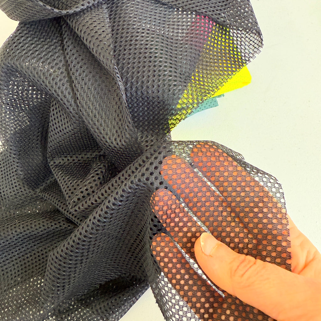 Air-Tech Airtex Soft Light Bag Mesh - Black (50 x 74cm Pre-Cut)