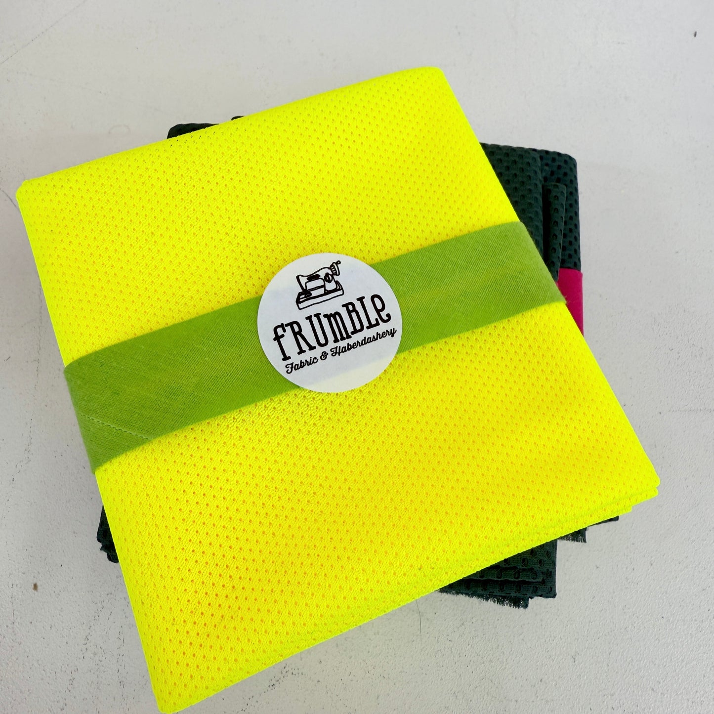 Air-Tech Airtex Strong Bag Mesh - Fluorescent Yellow (50 x 74cm Pre-Cut)