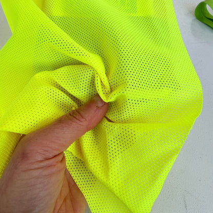 Air-Tech Airtex Strong Bag Mesh - Fluorescent Yellow (50 x 74cm Pre-Cut)