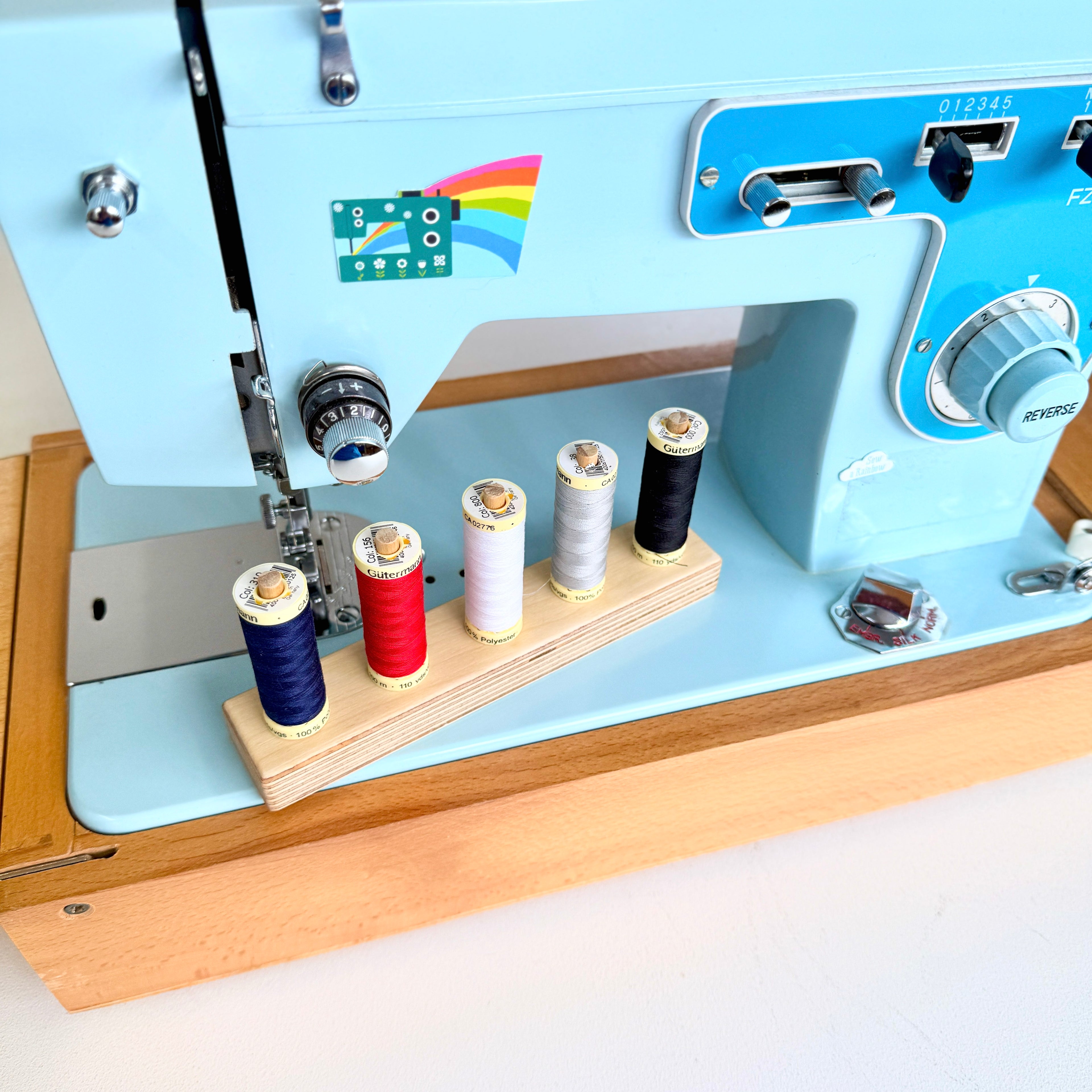 Handmade By Mat - Thread/Spool Holder Inc. 5 Reel of Thread