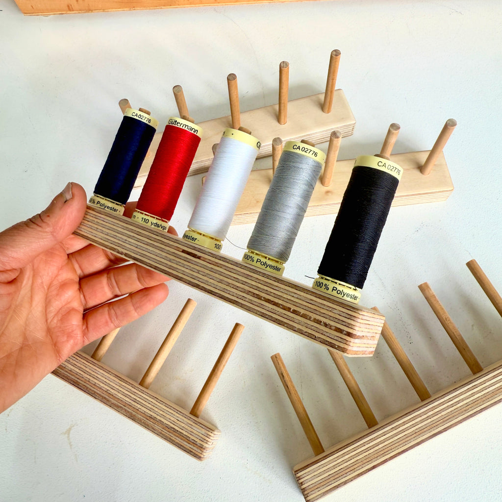 Handmade By Mat - Thread/Spool Holder Inc. 5 Reel of Thread