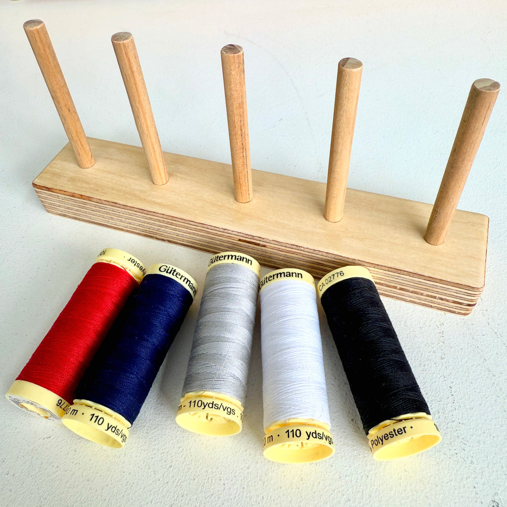 Handmade By Mat - Thread/Spool Holder Inc. 5 Reel of Thread