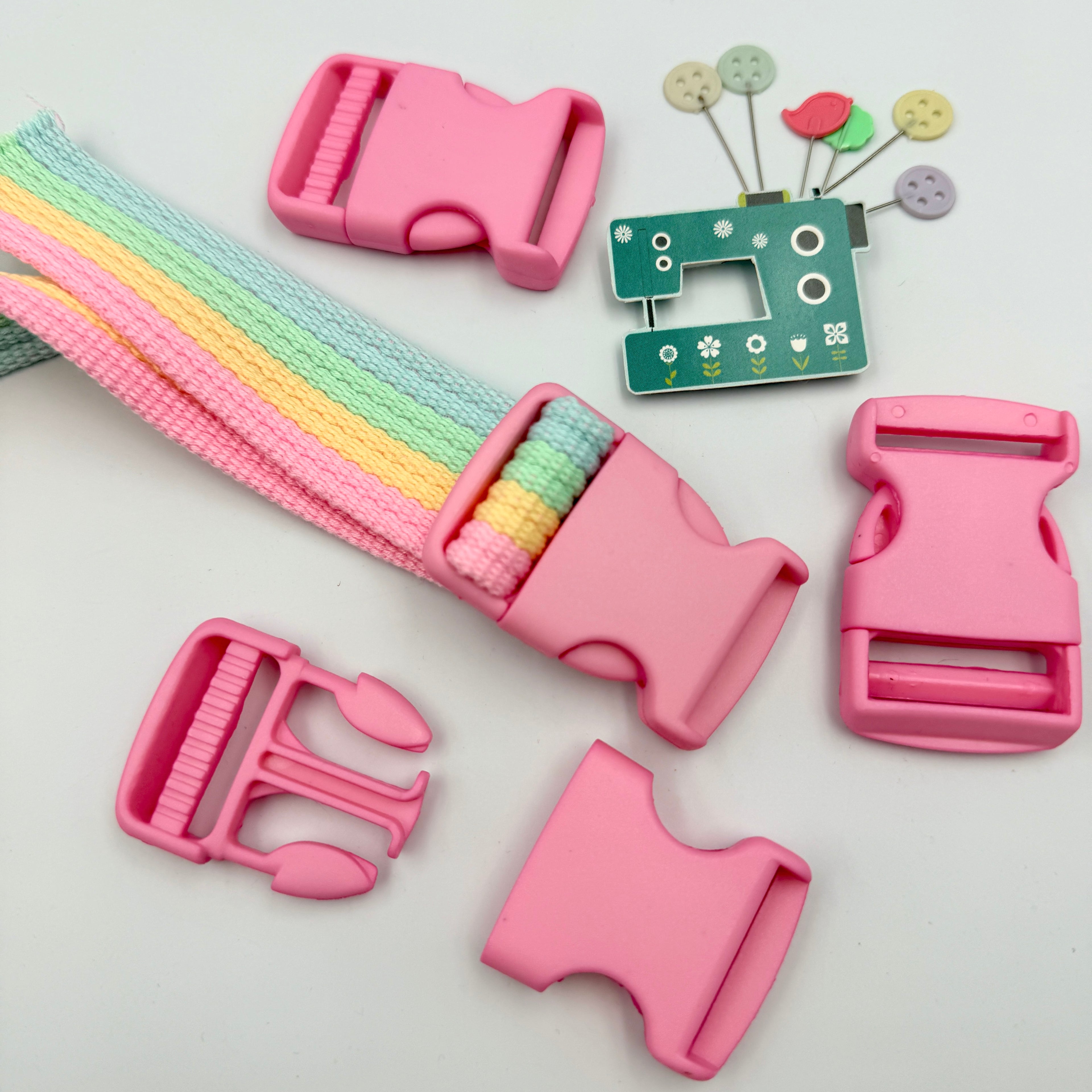 30mm Delrin Plastic Buckle - Bright Colours - 5 pack