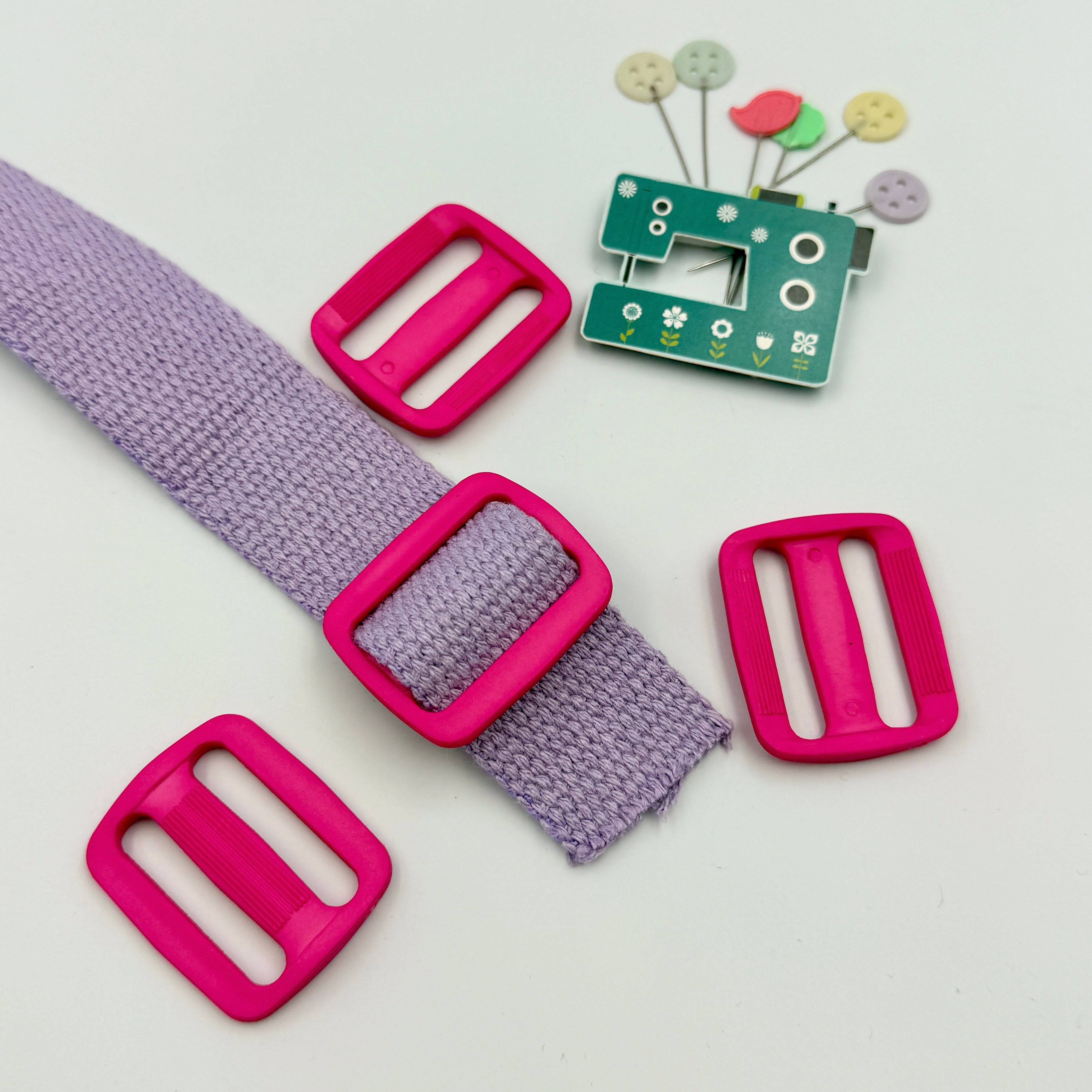 30mm Plastic Bag Slider - Bright Colours - 5 pack