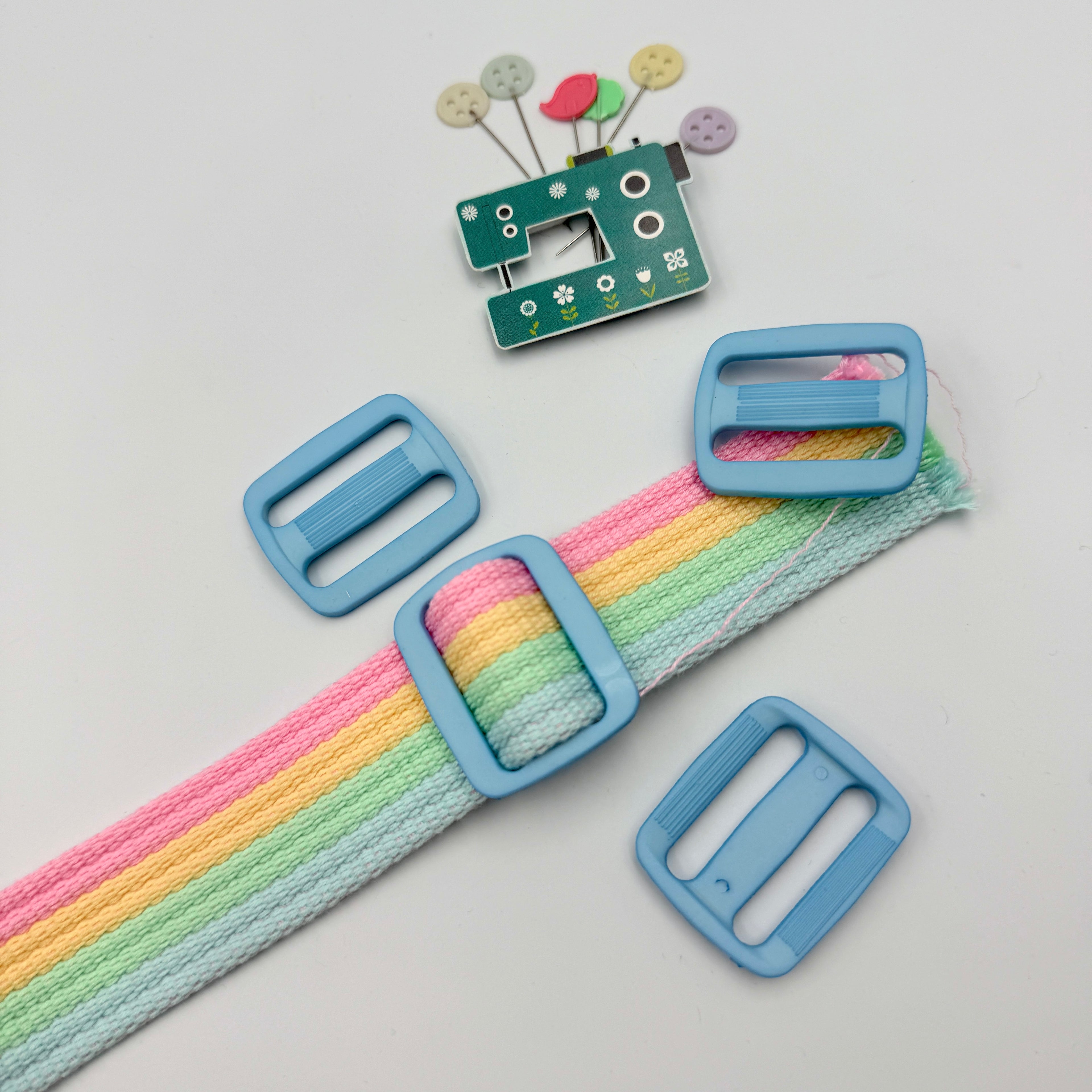 30mm Plastic Bag Slider - Bright Colours - 5 pack