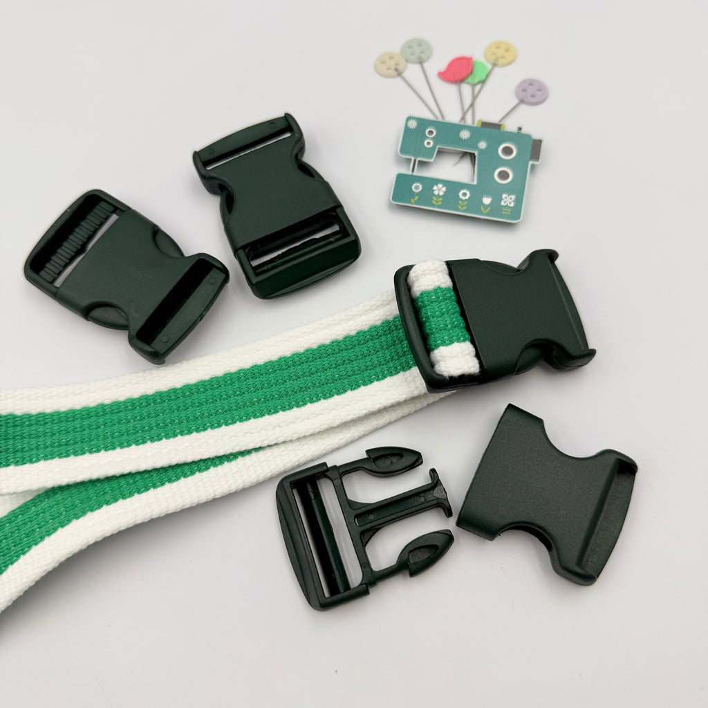 30mm Delrin Plastic Buckle - Bright Colours - 5 pack