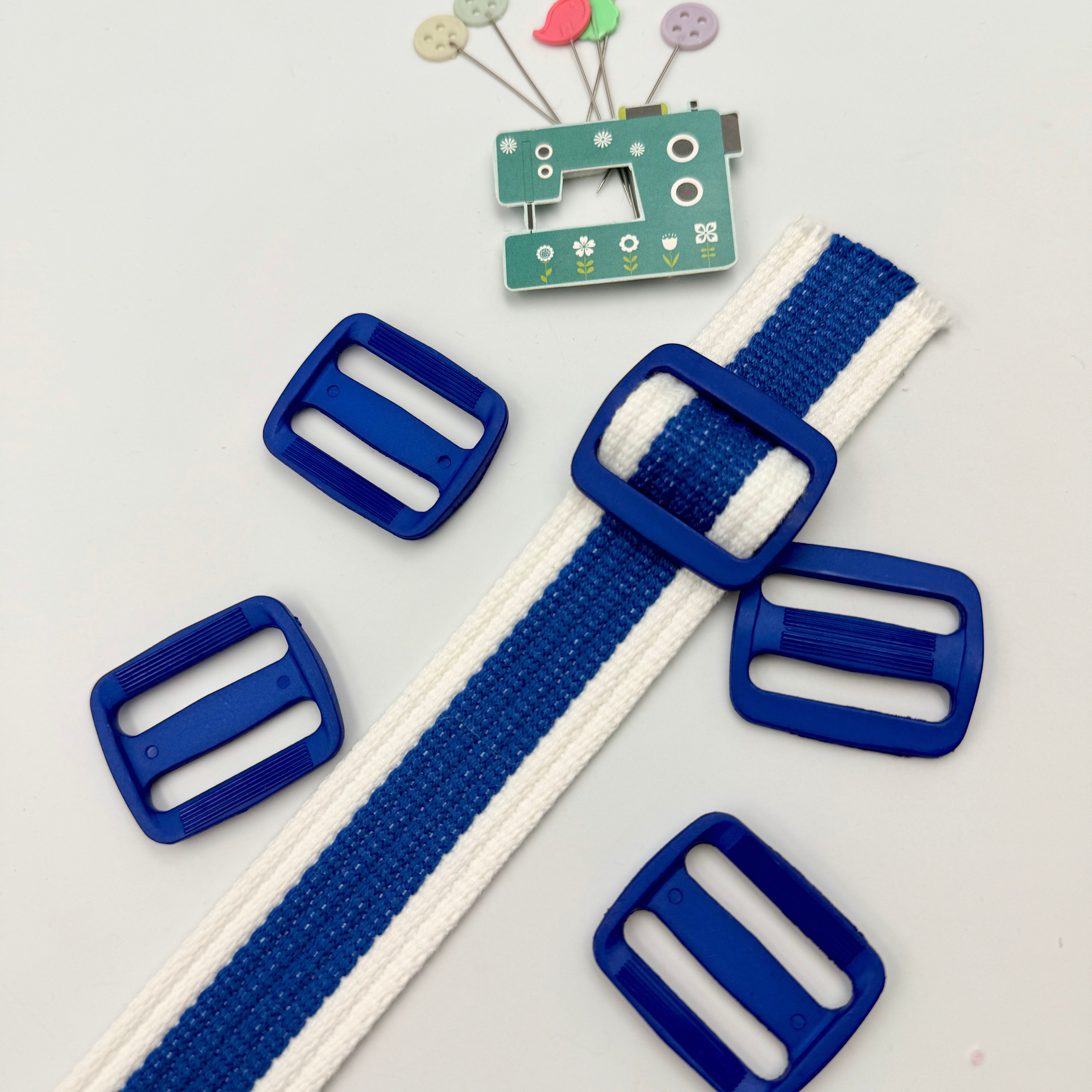 30mm Plastic Bag Slider - Bright Colours - 5 pack