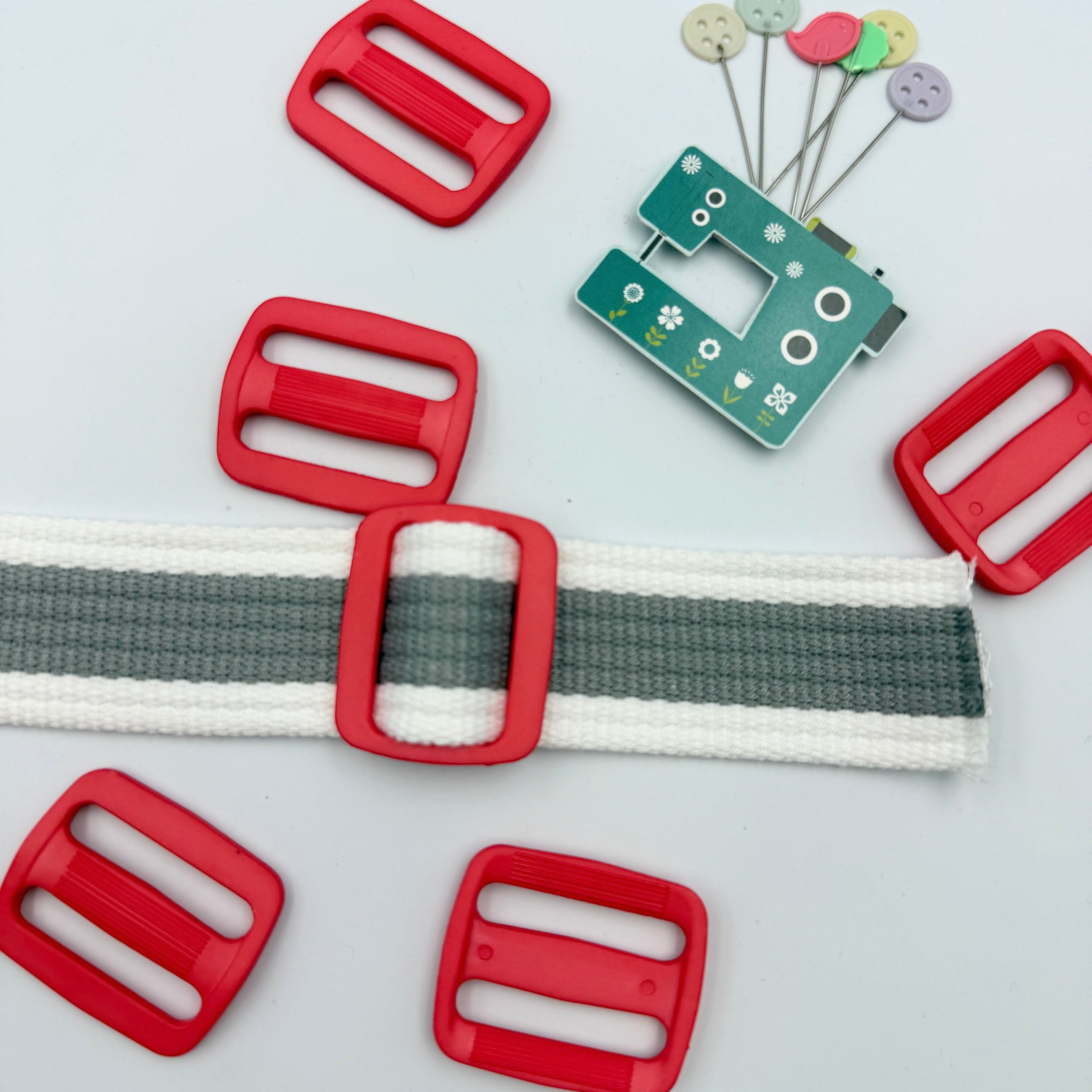 30mm Plastic Bag Slider - Bright Colours - 5 pack