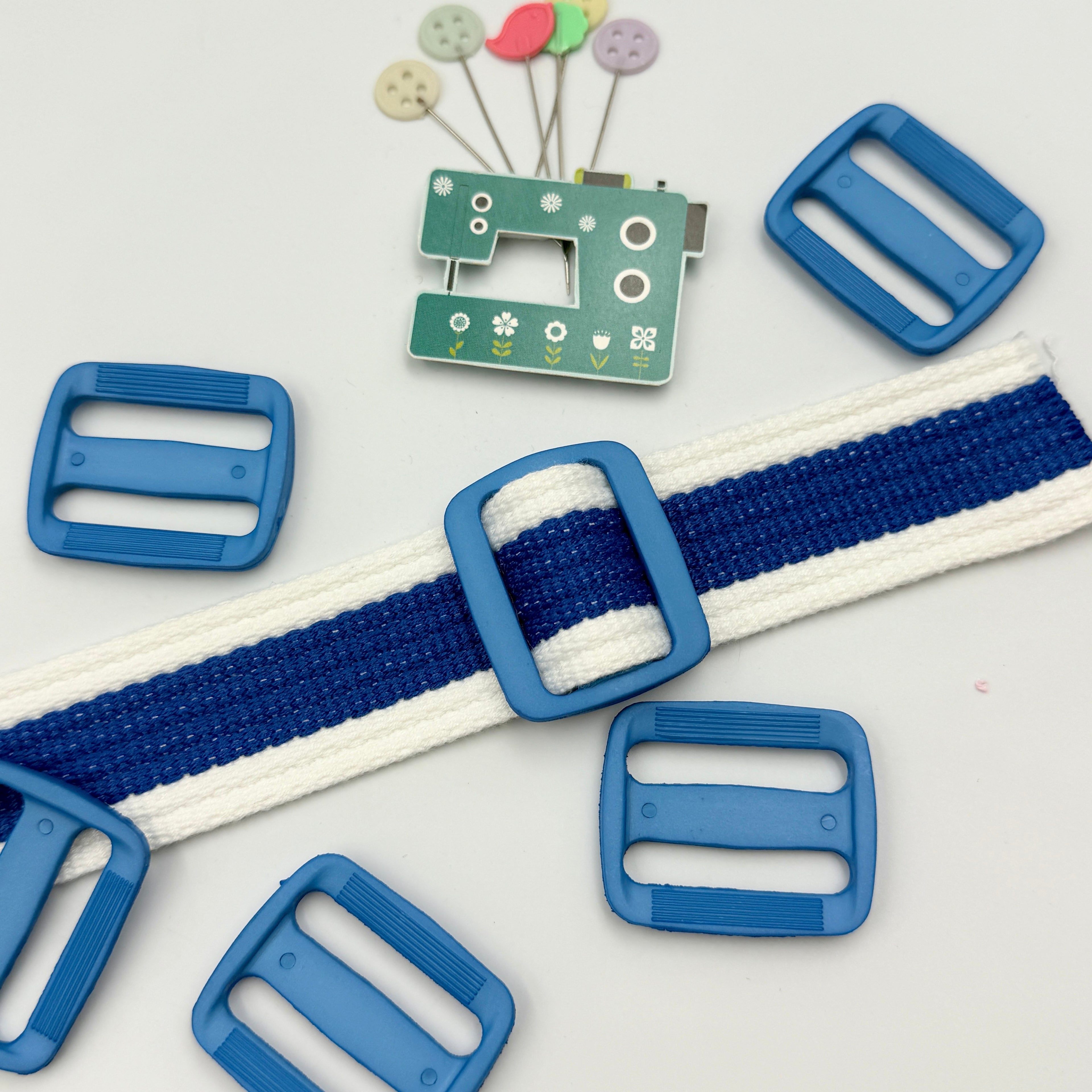 30mm Plastic Bag Slider - Bright Colours - 5 pack