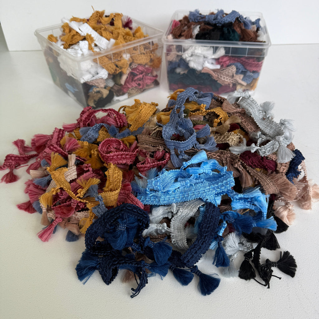 CLEARANCE: 15m Tassel Fringe Trim Remnant Pack