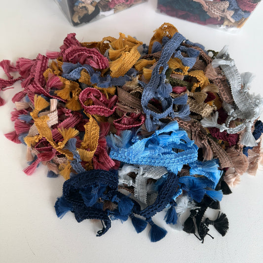 CLEARANCE: 15m Tassel Fringe Trim Remnant Pack