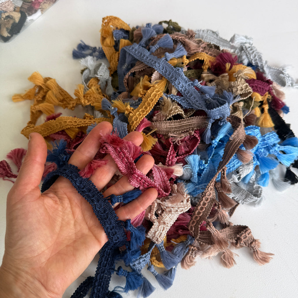 CLEARANCE: 15m Tassel Fringe Trim Remnant Pack