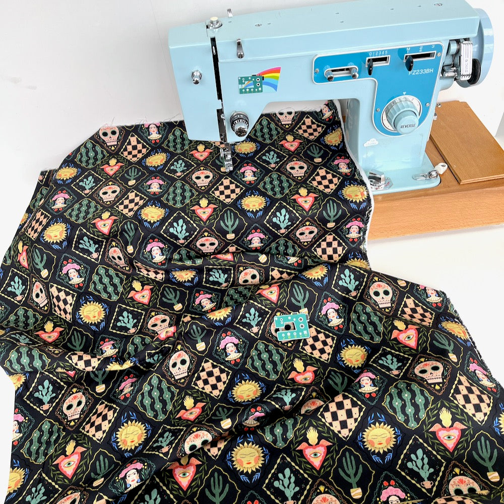 Dear Stella Fabric - Viva La Vida - Main Midnight