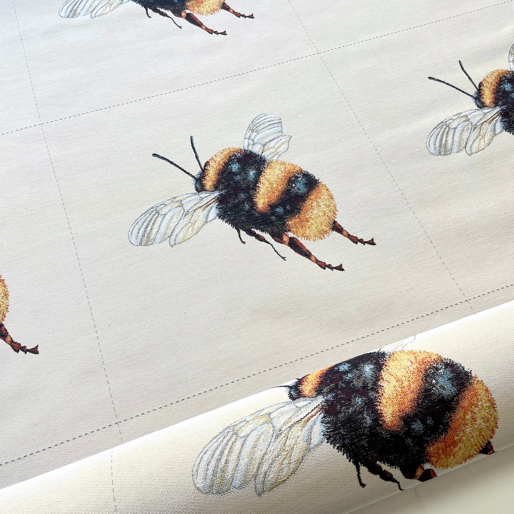 DIY Cushion Panel - Bumble Bee - Tapestry Canvas Fabric