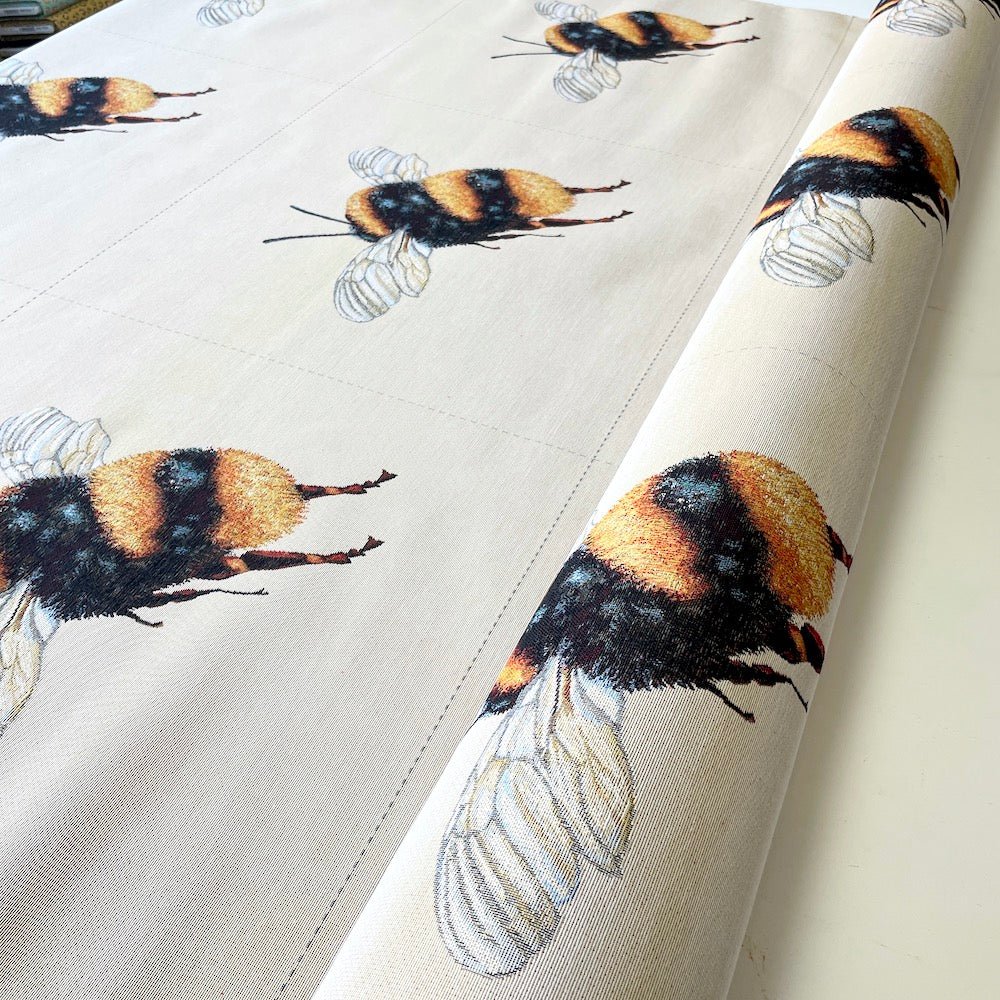 DIY Cushion Panel - Bumble Bee - Tapestry Canvas Fabric