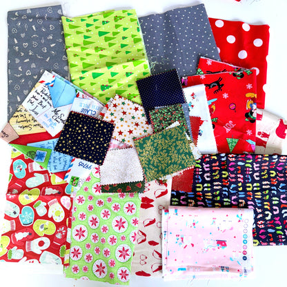 Clearance Limited Edition Fabric Remnant Pack - CHRISTMAS SPECIAL