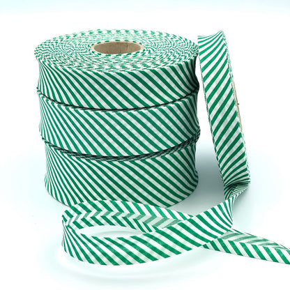 25m Reel of 18mm Stripe Bias Binding