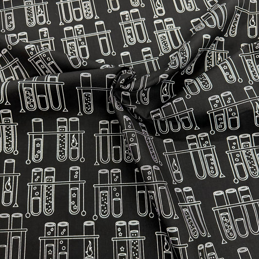 Science Fair 2 Test Tubes Black