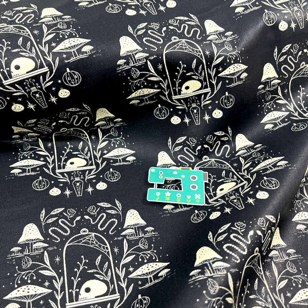 Dear Stella Fabric - Spooky Toile - Black