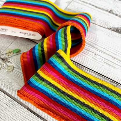 Cuffs by Poppy -  Narrow Rainbow Stripe