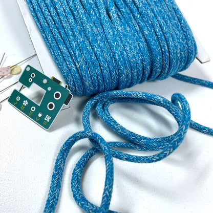 5mm Woven Drawstring Cord - Per Metre