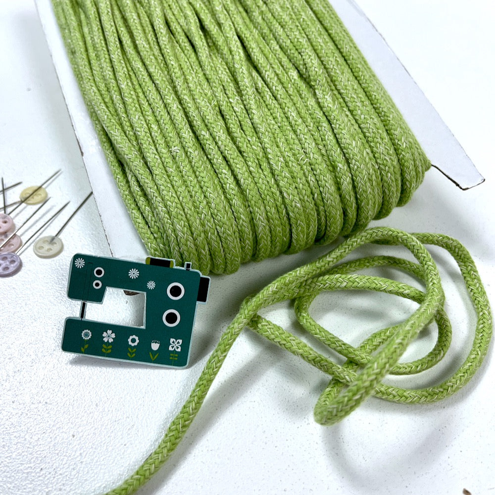 5mm Woven Drawstring Cord - Per Metre