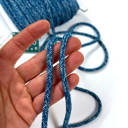 5mm Woven Drawstring Cord - Per Metre