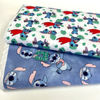 Springs Creative - Lilo and Stitch Action Stripe White