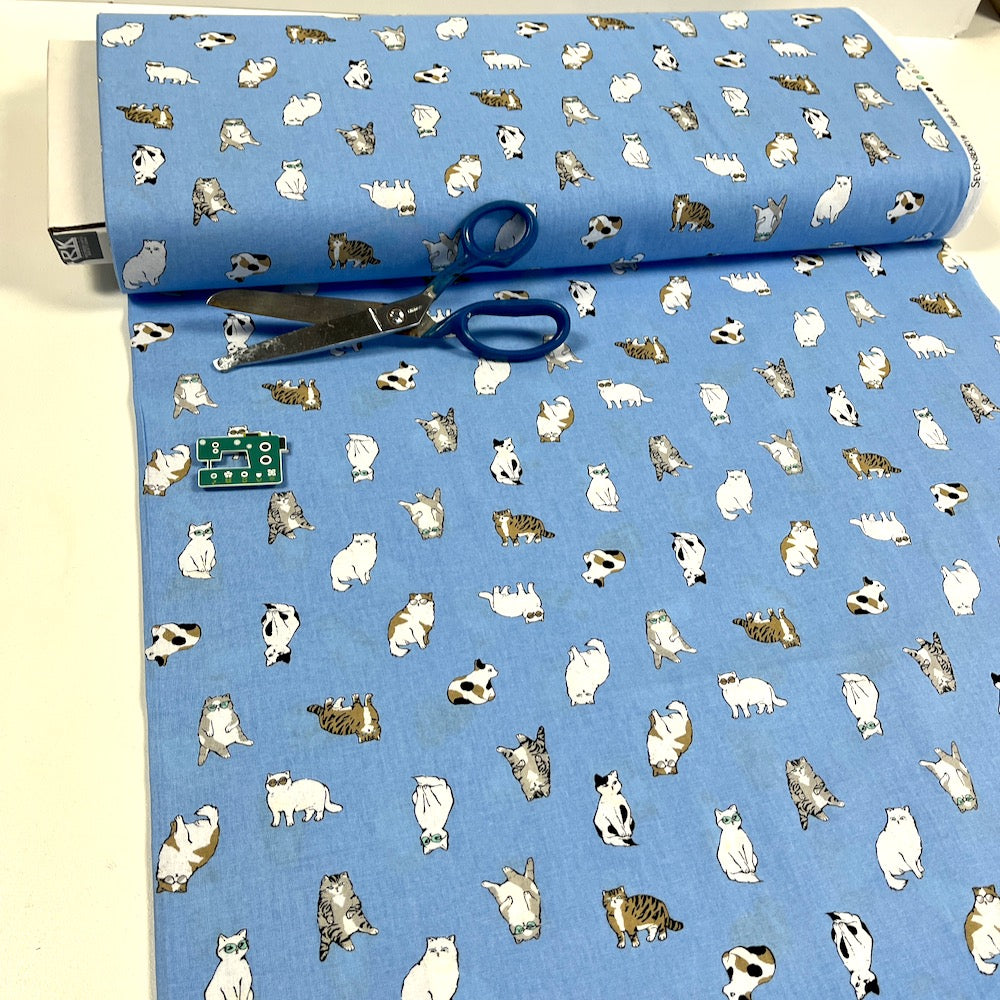 Remnant of Sevenberry - Whiskers And Tails Cool Cats Blue (141cm)