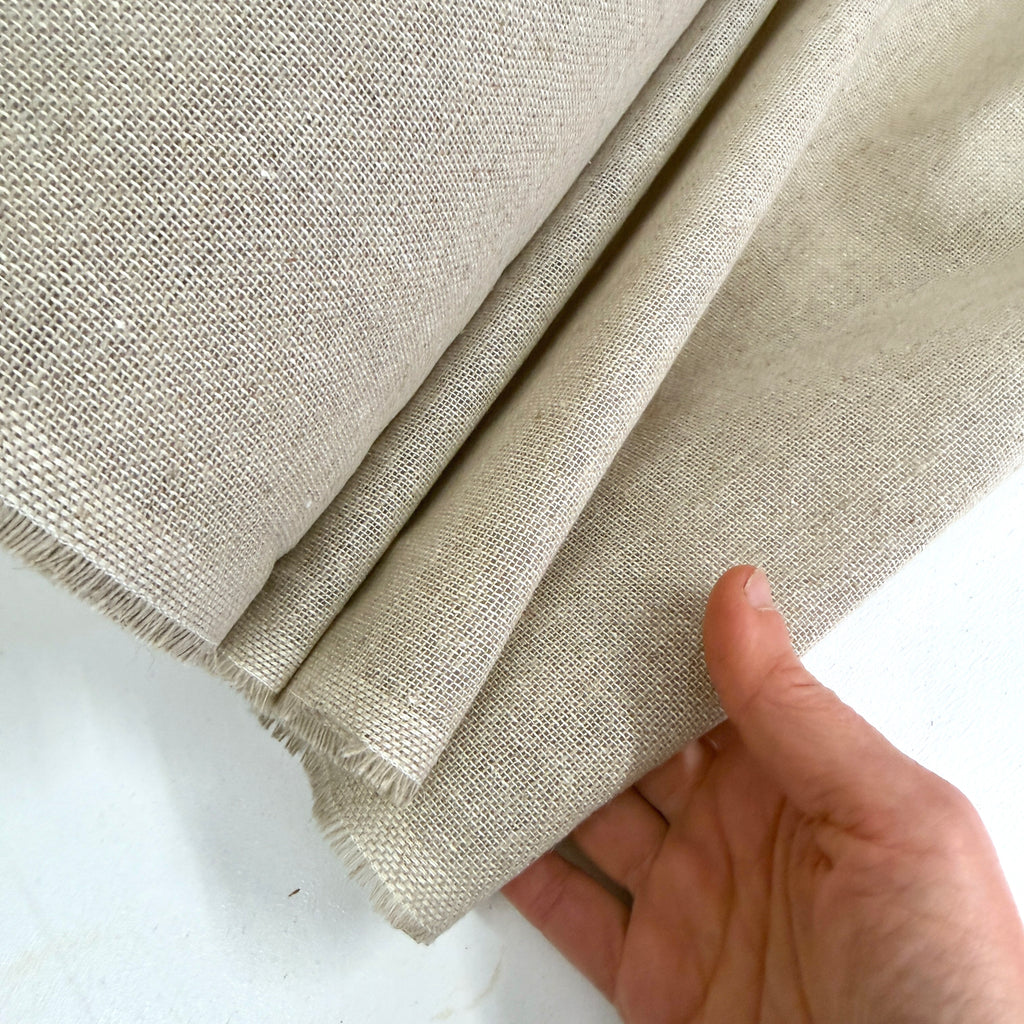 Woven Linen Cotton Scrim Fabric